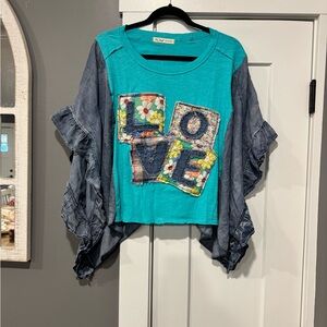 RESERVED - SOLD Upcycled Top - Medium/Large